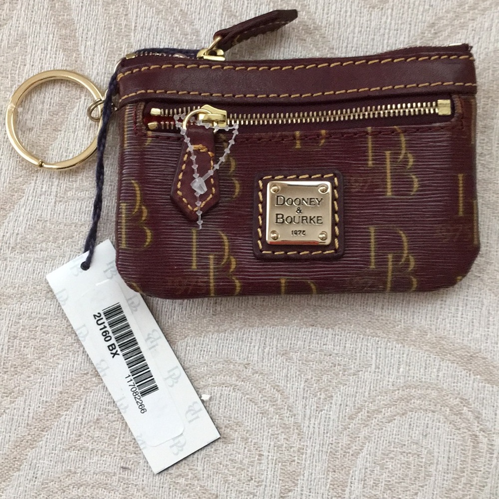 NWT Maroon Dooney & Bourke Coin Purse